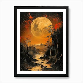 Full Moon In The Sky Art Print