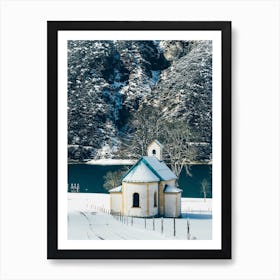 Achensee Austria In Winter Art Print