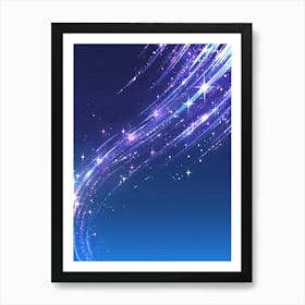 Abstract Starry Sky Background Art Print