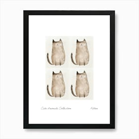 Cute Animals Collection Kitten 8 Art Print