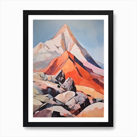 Mount Dickey Usa 1 Mountain Painting Poster