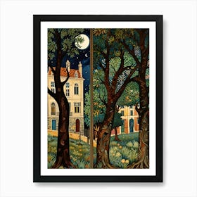 William Morris Night In The Woods 16 Art Print