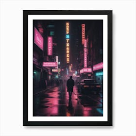 Neon City 7 Art Print