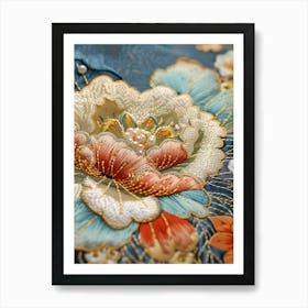 Japanese Embroidery 3 Art Print