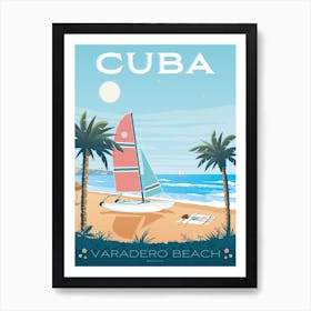 Cuba Varadejo Beach Art Print