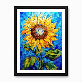 Sunflower Mosaic Art Art Print