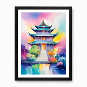 Asian Pagoda 1 Art Print