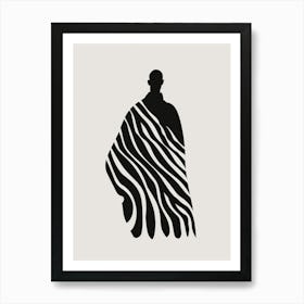 Silhouette Of A Man 5 Art Print