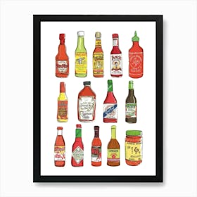 Hot Sauce Kitchen Kitchen Art Print