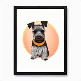 Miniature Schnauzer Illustration Dog Art Print