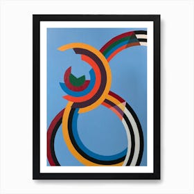 Rainbow Bows Art Print