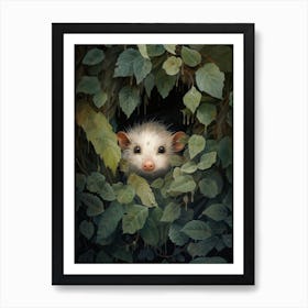 Adorable Chubby Hidden Possum 3 Art Print