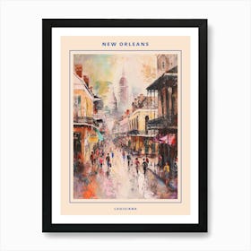 Brushstroke New Orleans Kitsch Painting Poster Art Print