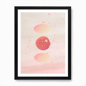 Abstract Boho Circles Art Print