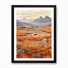 Autumn National Park Painting Jasper National Park Alberta Canada 1 Art Print