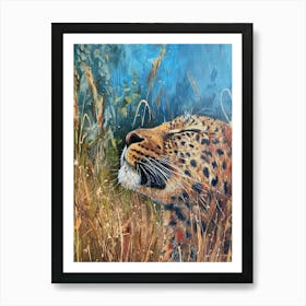 Leopard In The Grass Art Print