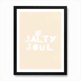 Salty Soul Beach Wall Art Living Room Decor Ocean Themed Surf Digital Wall Art Surf Poster Surfer Room Beach House Decor DIGITAL DOWNLOAD Art Print