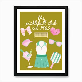 The Pickleball Club 2 Art Print