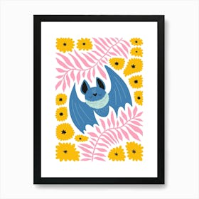 Nursery Abstract Bat Art Print