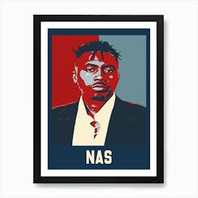 Nas Rapper Hope Poster Art Print