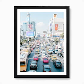 Rush Hour In Bangkok Art Print