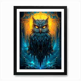 Dark Owl Art Print