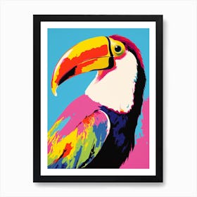 Andy Warhol Style Bird Toucan 4 Art Print