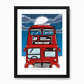 London Bus Art Print