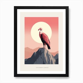 Minimalist California Condor 3 Bird Poster Art Print