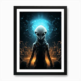 Gray Alien 01 Art Print