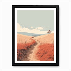 The Cotswold Way England 1 Hiking Trail Landscape Art Print