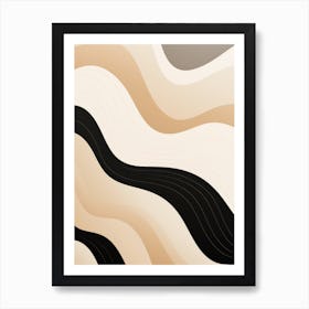 Abstract Wavy Lines Art Print