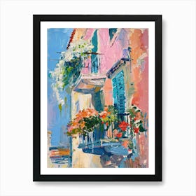 Balcony Painting In Rijeka 2 Art Print