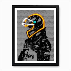 Neon Rider Art Print