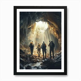 Caves In The Mountains Art Print