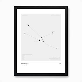 Taurus Sign Constellation Zodiac Art Print