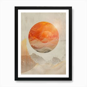 Sunrise Over The Mountains Art Print