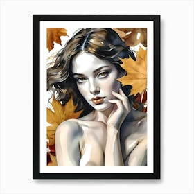 Autumn's Golden Whisper Art Print