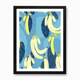 Bananas Illustration 2 Art Print