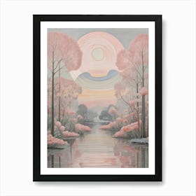 Pink Landscape Dreams no2 Poster