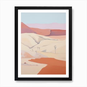 Patagonian Desert (Patagonian Steppe)   Argentina, Contemporary Abstract Illustration 2 Art Print