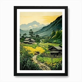 Rural Landscapes Satoyama Japanese Style 4 Art Print