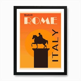 Modern And Fresh Travel Poster For Rome, Karen Arnold Art Print