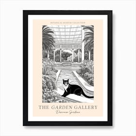 The Garden Gallery, Descanso Gardens, Usa, Cats Line Art 1 Art Print