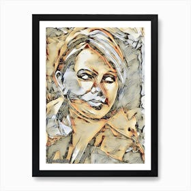 Portrait Of A Woman 37 Art Print