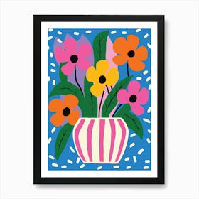 Flower Arrangement In A Vase 2 Art Print