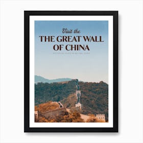 Great Wall Of China Affiche