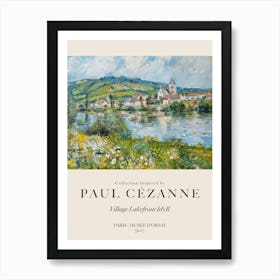 Village Lakefront Idyll Art Print