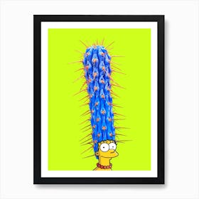 Marge With Dry Hair Art Print