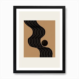 Modern Contemporary Scandinavian Graphic, Abstract Forms and Shape Art Print